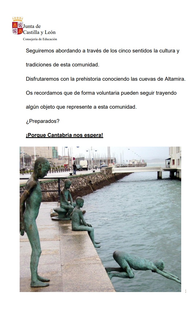Imágenes correspondientes al plan lector Cantabria